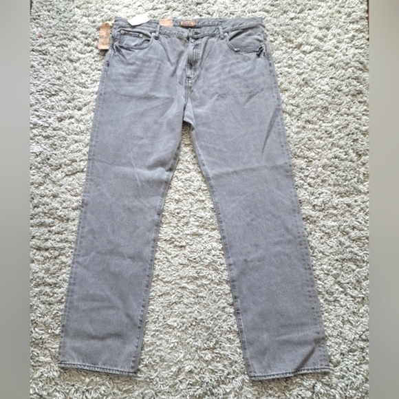 Blue pronto uomo | Grey men's jean straight cut - Picture 1 of 12